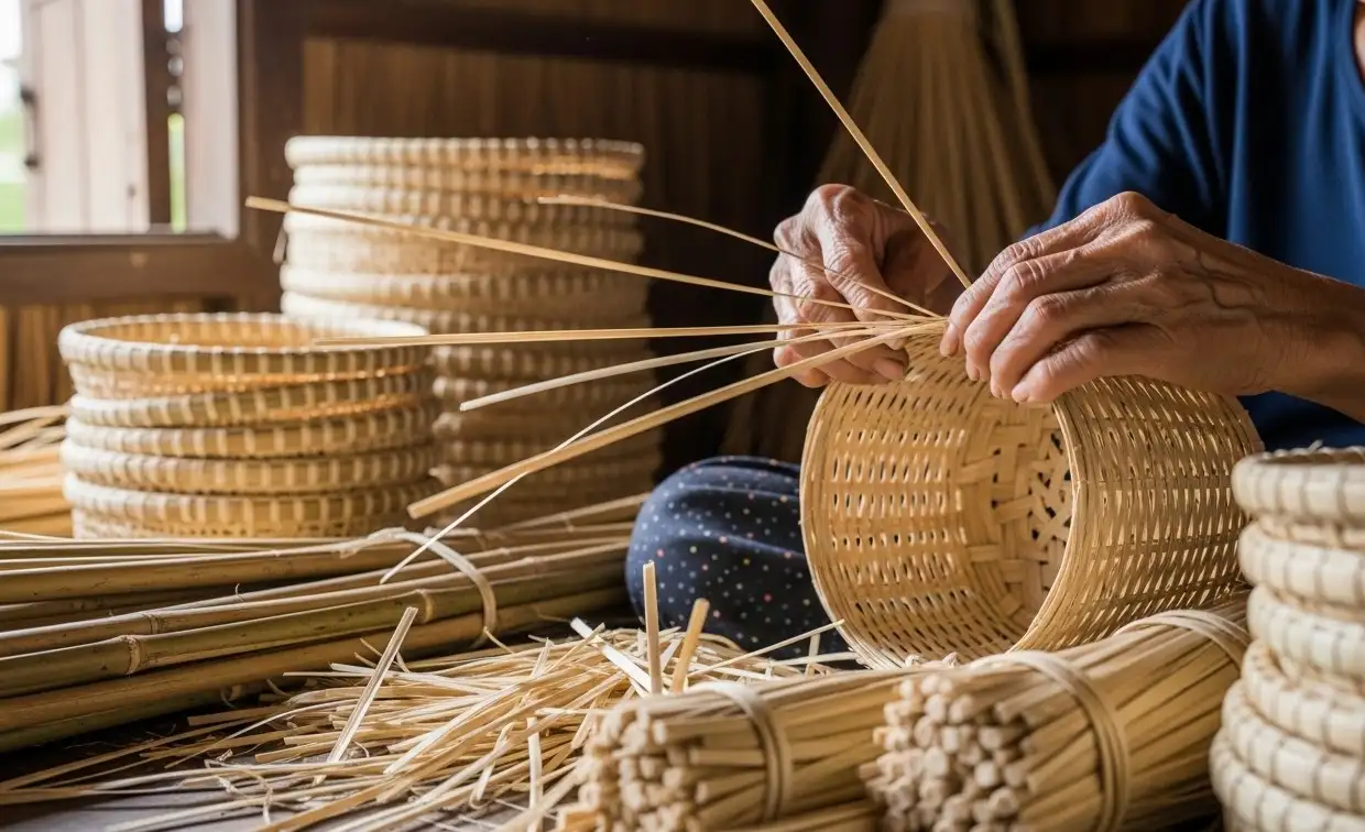 Nghề đan tre truyền thống Bến Tre